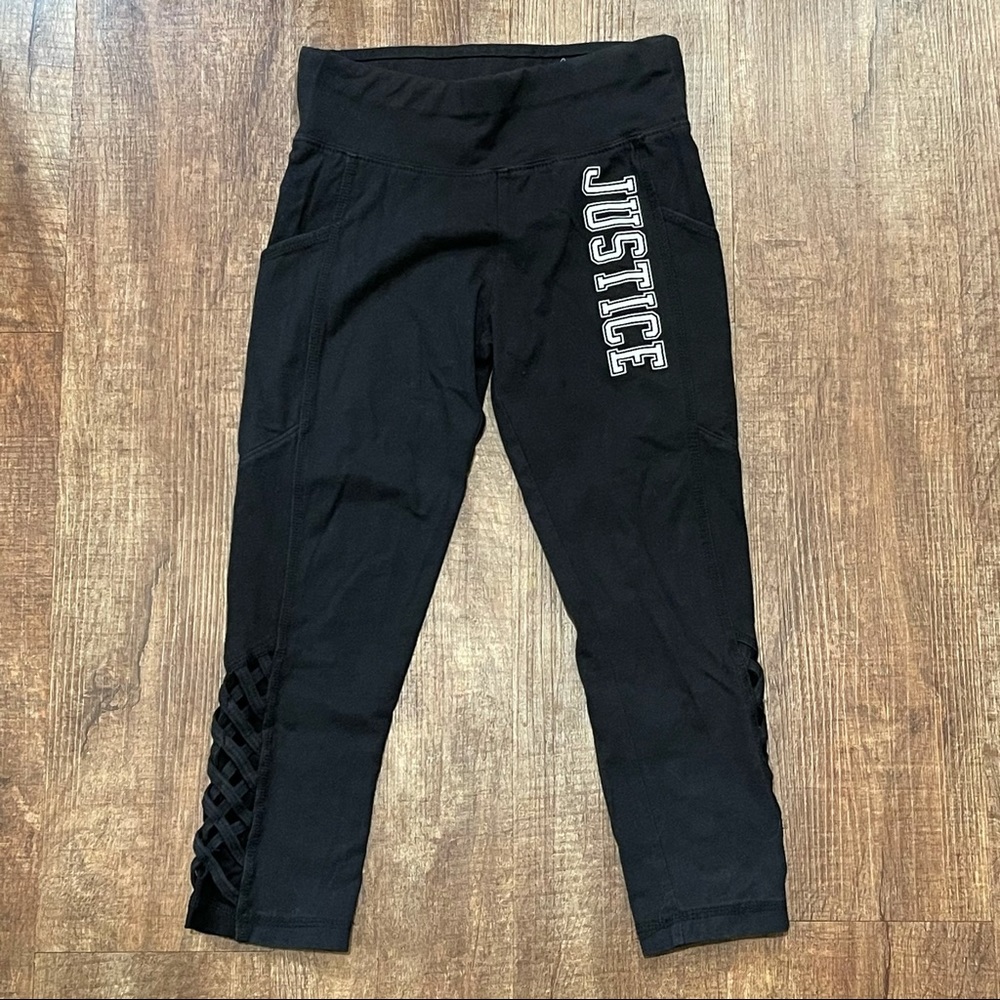 Justice Black Leggings